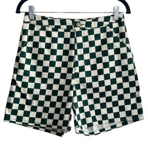 Wild Fable Cotton High Waist Checker Print Shorts Sz XS (Fit more like Small)